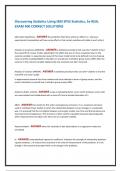 Discovering Statistics Using IBM SPSS Statistics&comma; 5e REAL EXAM 400 CORRECT SOLUTIONS