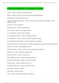 Clinical Medical Assistant Exam Questions and Answers