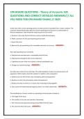 CPA BOARD QUESTIONS - Theory of Accounts 100 QUESTIONS AND CORRECT DETAILED ANSWERS&sol;&sol;&sol; ALL YOU NEED FOR CPA BOARD EXAM&sol;&period;&sol;&sol; 2025