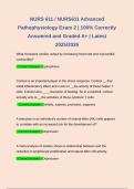 NURS 611 &sol; NURS611 Advanced Pathophysiology Exam 2 &vert; 100&percnt; Correctly Answered and Graded A&plus; &vert; Latest 2025&sol;2026