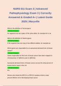 NURS 611 Exam 3 &vert; Advanced Pathophysiology Exam 3 &vert; Correctly Answered & Graded A&plus; &vert; Latest Guide 2025 &vert; Maryville