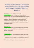 NURS611 &vert; NURS 611 EXAM 4 &vert; ADVANCED PATHOPHYSIOLOGY EXAM 4 &vert; QUESTIONS AND CORRECT ANSWERS &vert; RATED A&plus; &vert; MARYVILLE 