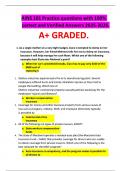 AINS 101 Practice questions with 100&percnt; correct and Verified Answers 2025-2026&period; A&plus; GRADED&period;