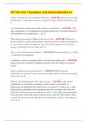 NU 545 Unit 1 Questions and Answers&vert;Graded A&plus;