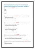 REGULATION &lbrace;REG&rcub; REAL EXXAM 230 QUESTIONS AND CORRECT ANSWERS 2025 LATEST&sol;&sol;ALREADY GRADED A&plus;