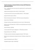 NAVTA Veterinary Assistant Test Review Exam with 745 Questions and Correct Answers&period;