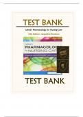 Test Bank Resources-For Lehne's Pharmacology for Nursing Care&comma; 10th Edition by Jacqueline Burchum