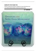 COMPLETE TEST BANK FOR&lowbar;  Operations and Supply Chain Management 13th Edition by F&period; Robert Jacobs Richard B&period; Chase  &vert;&vert;ALL CHAPTERS&vert;&vert;VERIFIED ANSWERS&vert;&vert; 978-0073525228 COMPLETE GUIDE