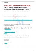 IAAO 300 COMPLETE COURSE TEST  2025 &lpar;Questions With Correct  Answers&rpar; Guaranteed Pass 100&percnt;