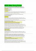 HESI Med-Surg Exam&vert; A grade&vert;2024-2025