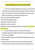 ATI PN PEDIATRICS PROCTORED NEWEST 2025 ACTUAL EXAM
