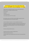 ACCS Oakes practice Exam Questions and answers with 100&percnt; correct solutions 100&percnt; GUARANTEED PASS 100&percnt; LATEST UPDATE 2025&vert; A&plus; Grade
