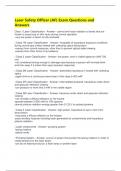 Laser Safety Officer &lpar;AF&rpar; Exam Questions and Answers 