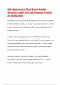 Sub Assessment Final Exam Latest Questions with Correct Answers Graded A&plus;2026&vert;2027