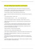  N3 Laser Safety Exam Questions and Answers 