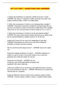 STT 215 TEST 1 QUESTIONS AND ANSWERS