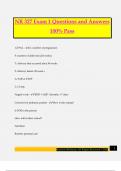 NR 327 Exam 1 Questions and Answers 100&percnt; Pass