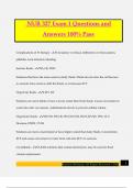 NUR 327 Exam 1 Questions and Answers 100&percnt; Pass
