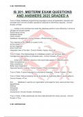 IS 301- MIDTERM EXAM QUESTIONS AND ANSWERS 2025 GRADED  A 