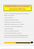NURS 682 Midterm Exam Questions and Answers 100&percnt; Pass