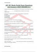 AIC 301 Study Guide Exam Questions and Answers &lpar;2025 GRADED A&plus;&rpar;