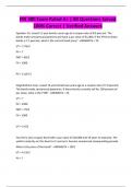 FIN 300 Exam Rated A&plus; &vert; 80 Questions Solved 100&percnt; Correct &vert; Verified Answers