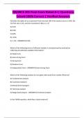 FINANCE 301 Final Exam Rated A&plus;&vert; Questions Solved 100&percnt; Correct &vert; Verified Answers