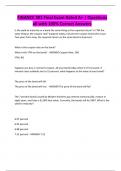 FINANCE 301 Final Exam Rated A&plus; &vert; Questions all with 100&percnt; Correct Answers