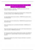 FINANCE 301 Practice Questions Solved 100&percnt; Correct &vert; Verified Answer