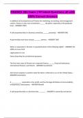 FINANCE 301 Exam &vert; 97 latest Questions all with 100&percnt; Correct Answers
