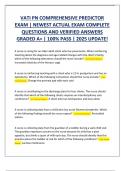 VATI PN COMPREHENSIVE PREDICTOR &comma; EXAM &vert; NEWEST ACTUAL EXAM COMPLETE  QUESTIONS AND VERIFIED ANSWERS  GRADED A&plus; &vert; 100&percnt; PASS &vert; 2025 UPDATE&excl;