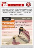  &ast;&ast;&ast;&ast;INSTANT DOWNLOAD &ast;&ast;&ast;&ast;&ast;Test Bank for Perry&rsquo;s Maternal Child Nursing Care&comma; 3rd Canadian Edition by Keenan Lindsay &vert; Chapters 1&ndash;55 &vert; ISBN 9780323759199 &vert; Latest Edition &vert; Verified Q&A