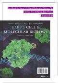 KARP&rsquo;S CELL AND MOLECULAR BIOLOGY&comma; 9TH EDITION TEST BANK Test Bank For Karp&rsquo;s Cell and Molecular Biology&comma; 9th Edition By Gerald Karp&comma; Janet Iwasa&comma; Wallace Marshall ISBN&colon; 9781119598169 ISBN&colon; 9781119598244