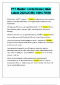 PFT Master Cards Exam &vert; Q&A Latest 2024&sol;2025 &vert; 100&percnt; PASS