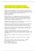 PAR EXAM STUDY GUIDE DJJ WITH QUESTIONS AND CORRECT ANSWERS