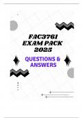 FAC3761 EXAM PACK 2025 (QUESTIONS & ANSWERS)