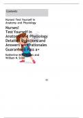 TEST BANK &colon; Anatomy and Physiology Detailed Questions and  Answers with rationales  Guaranteed Pass a&plus;