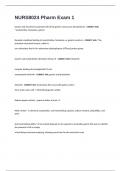 NURS8024 Pharm Exam 1&period; 460&plus; Questions And Verified Answers 