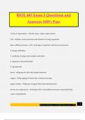 BIOL 465 Exam 1 Questions and Answers 100&percnt; Pass