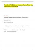 Test bank for Anatomy & Physiology 7thn&comma;  Edition by PattoAll Chapters&period;