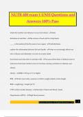 NUTR 400 exam 1 UNH Questions and Answers 100&percnt; Pass