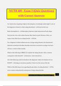 NUTR 400 - Exam 3 &lpar;Quiz Questions&rpar; with Correct Answers