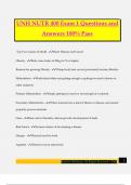 UNH NUTR 400 Exam 1 Questions and Answers 100&percnt; Pass