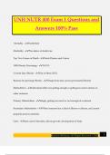 UNH NUTR 400 Exam 1 Questions and Answers 100&percnt; Pass