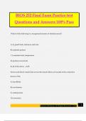 Bios 252 Bundled Exams Questions and Answers 100&percnt; Pass &vert;Verified and Updated 