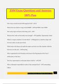 EXW Exam Questions and Answers 100&percnt; Pass