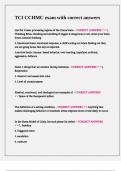 TCI CCHMC exam with correct answers