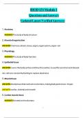 BIOD 151 Module 1 Study Set with 100&percnt; complete solution 2025