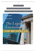 Solution Manual For The Legal Environment of Business&comma; 14th Edition by Roger E&period; Meiners&comma; Verified Chapters 1 - 22 Complete&comma; Newest Version
