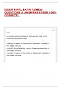 ISSCM FINAL EXAM REVIEW QUESTIONS & ANSWERS RATED 100&percnt; CORRECT&excl;&excl;